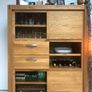 Solid Oak Cabinet and side table Image 2