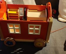 Goki wooden caravan toy