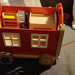 Goki wooden caravan toy
