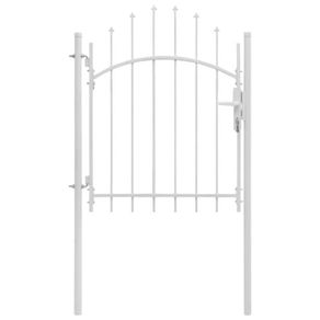 Garden Gate Steel 1x1.75 m White
