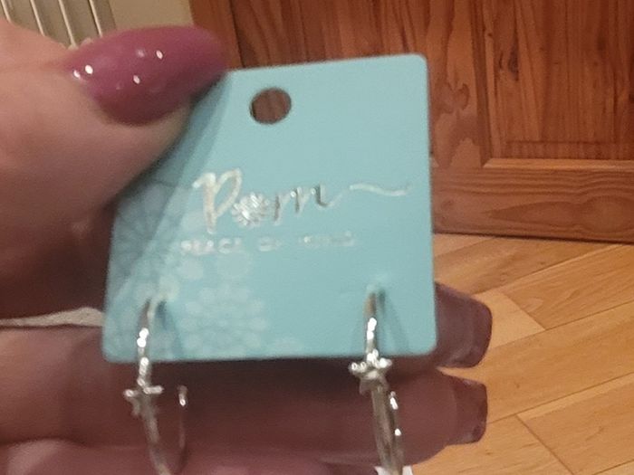 Peace of Mind Silver Plated Hoop Earrings with Stars