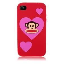 Silicone iPhone 4S 4G Case Cover Monkey Frank Silicon