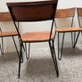 Retro Style Hairpin Dining Chairs x6 Image 3