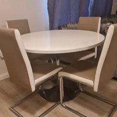 kitchen  dining table and chairs  with kids wardrobe