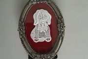 PICTURE - Frame - Small Lace Dog