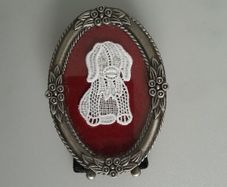 PICTURE - Frame - Small Lace Dog