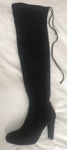 boots over knee length size 3 with zip and ties