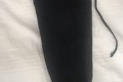 boots over knee length size 3 with zip and ties