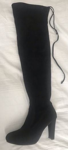 boots over knee length size 3 with zip and ties