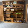 Oak veneered shelving unit Image 2