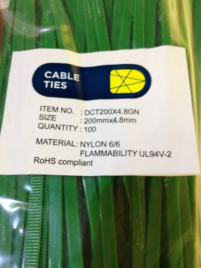 8 Inch Green Cable Ties