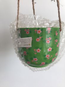 Hanging plant basket.