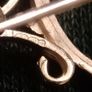 9ct solid gold brooch mount Image 3