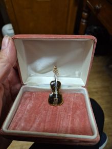 Modern Violin Brooch
