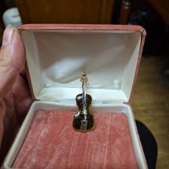 Modern Violin Brooch