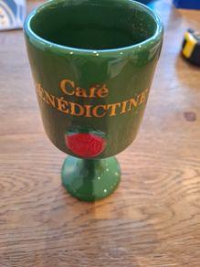 Cafe Benedictine Ceramic Goblet