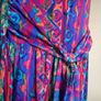 Vintage Monsoon Drop Waist Silk Dress Size Uk14 Image 3