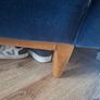Navy Velvet Sofa Image 3