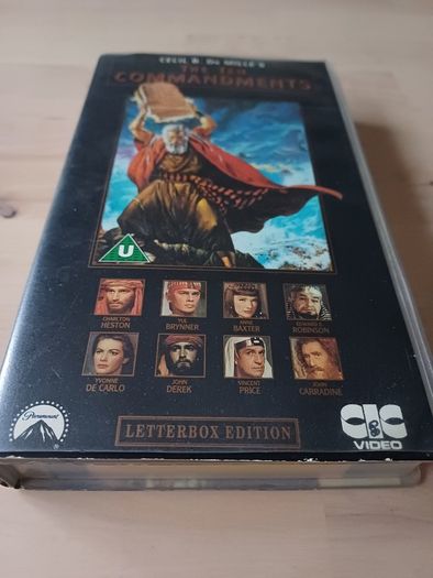 The Ten Commandments VHS Widescreen Movie (Charlton Heston Film 1956)