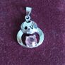 Silver 925 Pendant with Pink Tourmaline. Image 5