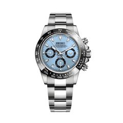 Custom Seiko Mod Daytona Style Blue Dial