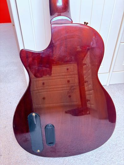 Semi acoustic electric guitar