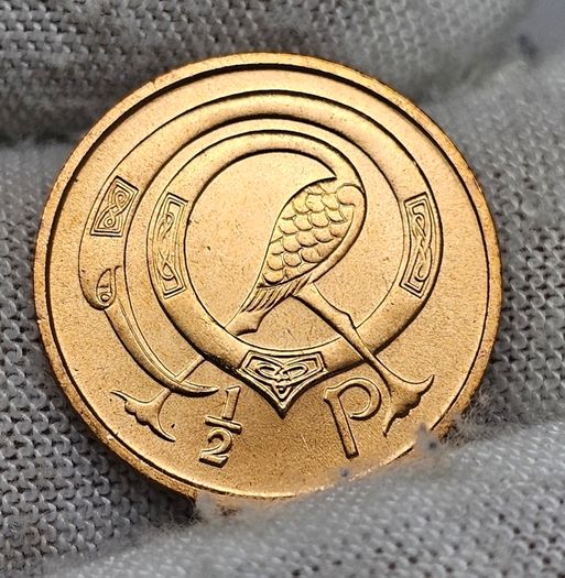 Ireland 1971 1/2p Half Penny Coin Roll Original Sealed