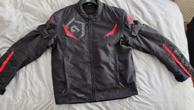 Motorcycle jacket and gloves