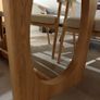 180cm Oak Dining Table Like New Image 8