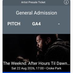 The Weeknd tickets