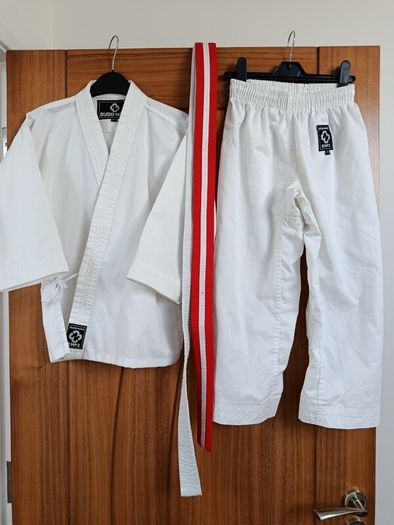 Mayo Karate Academy suit and belts