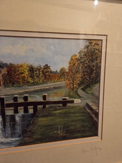 Brendan Hayes "The Grand Canal at Ranelagh" signed Lithograph