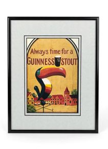 framed Guinness print