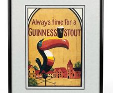 framed Guinness print