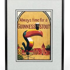 framed Guinness print