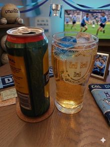 Dublin Laser Engraved Pint Glass and Reusable Ice Cubes