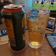 Dublin Laser Engraved Pint Glass and Reusable Ice Cubes