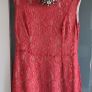 FRENCH CONNECTION coral lace shift dress Sz 14UK Image 6