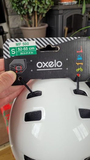 Oxelo helmet brand new exhaust scooter skateboard bikes