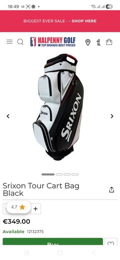 Srixon Tour Cart Bag and ORKA RS1X Irons