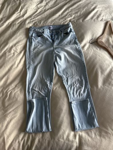 Paige distressed skinny jeans