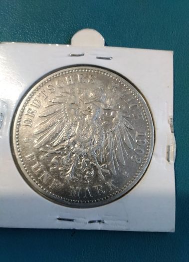 Germany   Silver   Coin  Funt  Mark