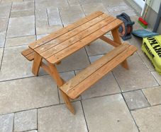 kids picnic bench