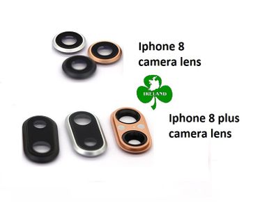 For Apple iPhone 8 / Iphone 8 plus Replacement Glass Back Camera Lens Rear Black/ Gold/ Silver New