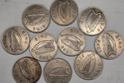 Ireland 1978 Large 10p Pence Coin Lot x10 Coins