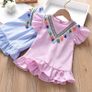Ruffle Stripe Dress Girls Image 3