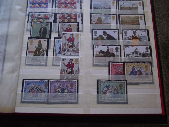 Collection of Mint Elizabeth II stamps, blocks and strips (1946-1990s)