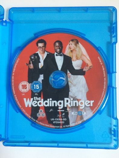 The Wedding Ringer [2015] Kevin Hart, Josh Gad & Kaley Cuoco-Sweeting  [Blu-ray Movie]