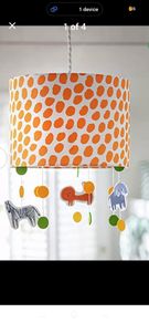Kids curtains & light shade