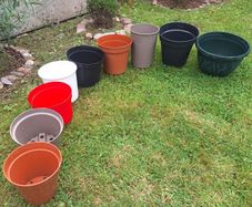 Plastic  Plant Pots Set of 9 Or Individual